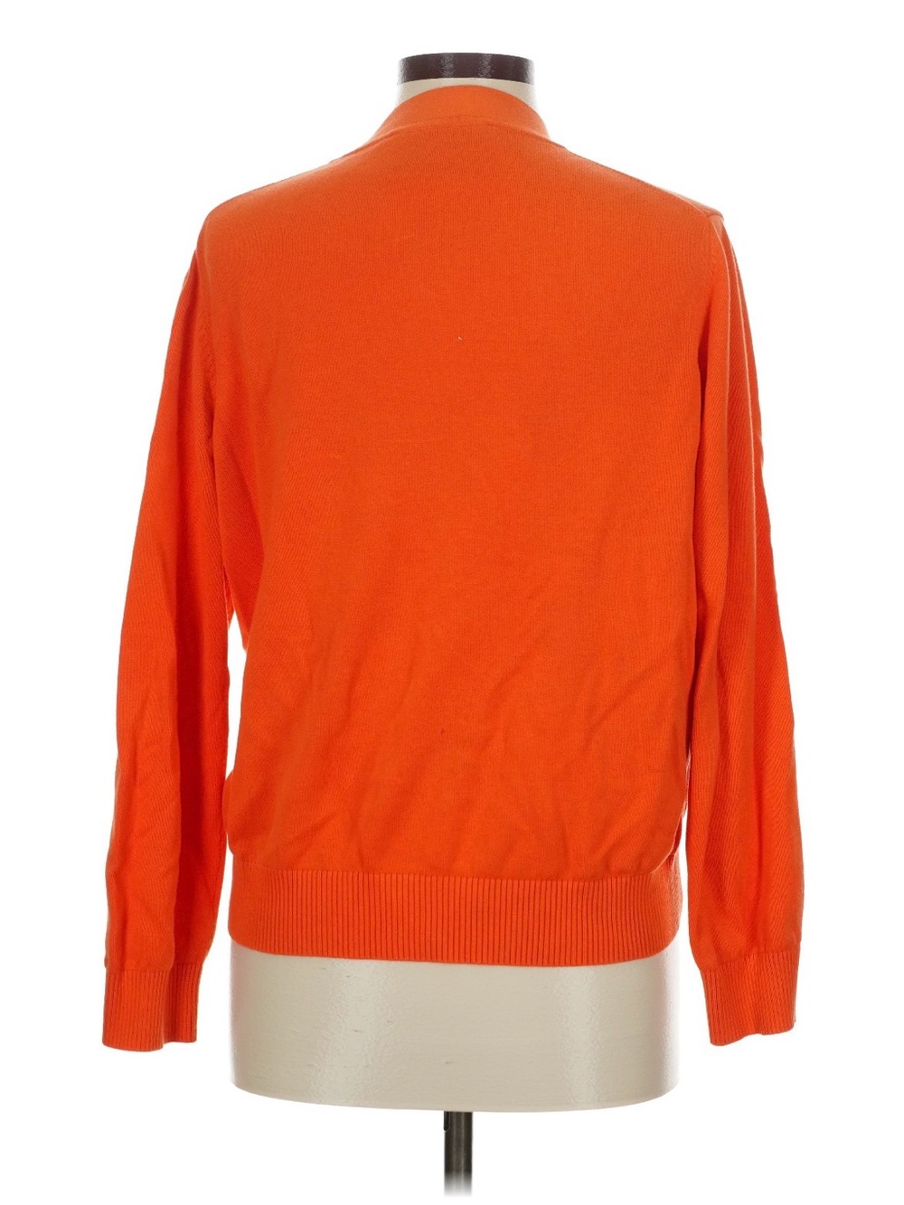 The Tiny Big Sister Orange V-Neck Button Cardigan Sweater Medium 38 8 - Picture 2 of 7